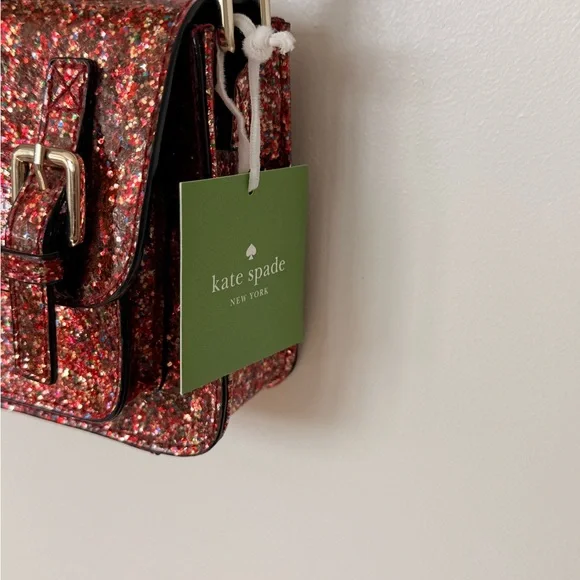 Kate Spade “Skirt the Rules” Multi Glitter Scout Bag NWT - Picture 4 of 6